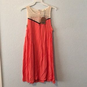 Country Coral Summer Dress